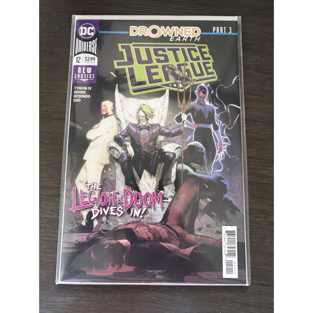 Justice League #12 DC Universe Drowned Earth Pt 3 Joker Legion of Doom Cover NM